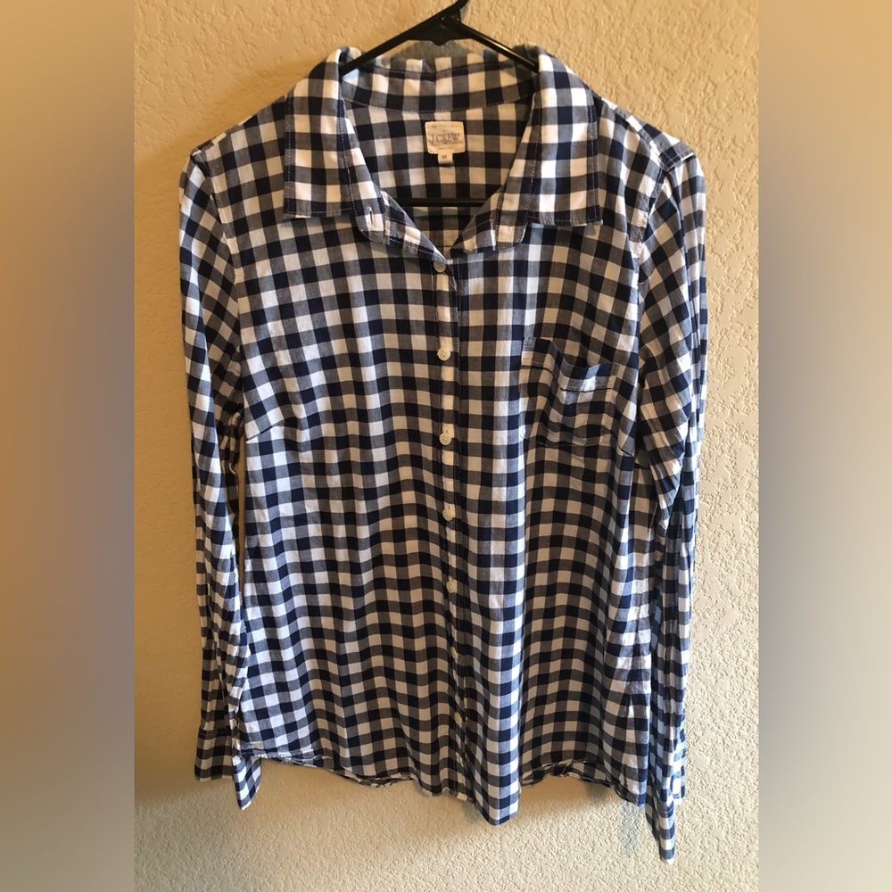 J. Crew Factory Checkered Shirt - Size M
